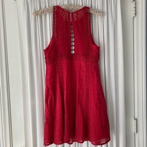 Free People High Neck Cutout Dress